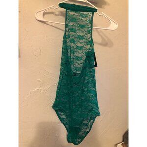 NWT Fredericks Of Hollywood SZ Small Margarita Floral Lace Teddy Lingerie